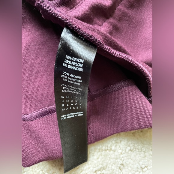 WHBM White House Black Market Cabernet Sid Military Style Ponte
Jacket - Picture 8 of 8